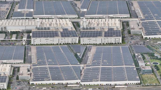 新能源汽车产业园工厂屋顶光伏发电