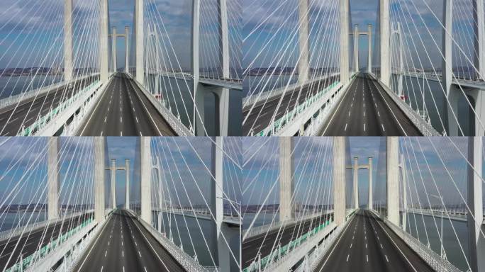 平行跨海公路桥和跨海铁路桥