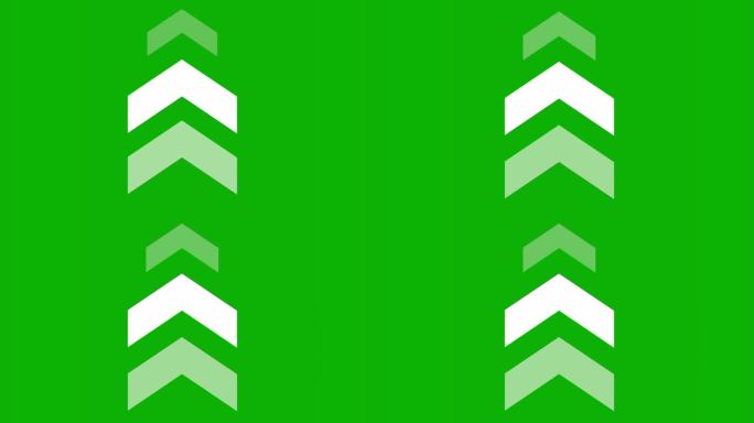 绿色背景上的箭头方向标志，方向横幅。4 k