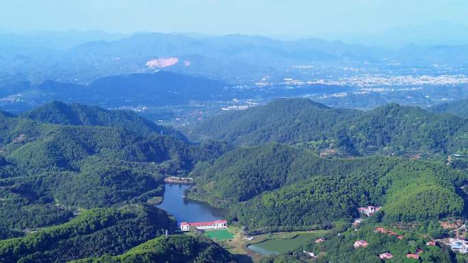 [4K]航拍素材.梅州雁山湖度假区