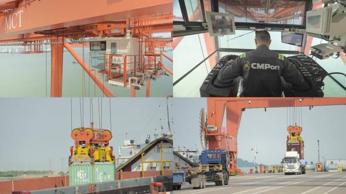 大型集装箱码头岸桥吊装作业