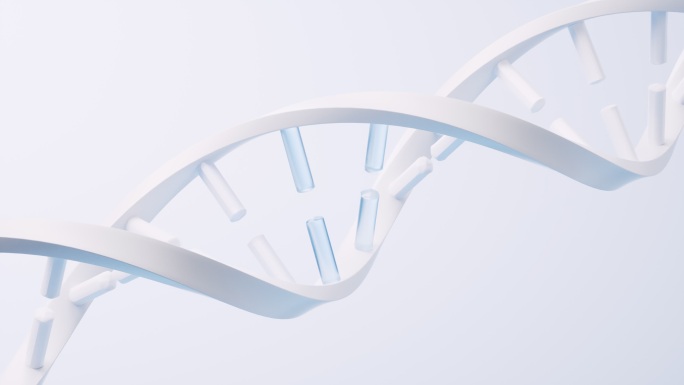 DNA与生物科技概念循环动画3D渲染