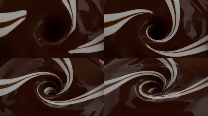 巧克力和牛奶的漩涡