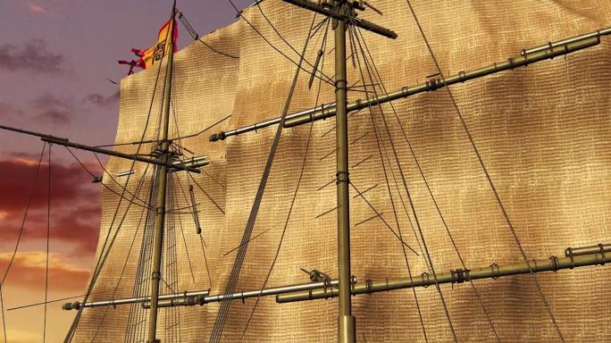 古代帆船 航海  航运航行 丝绸之路