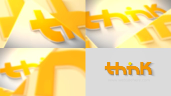 简洁3dLogo显现