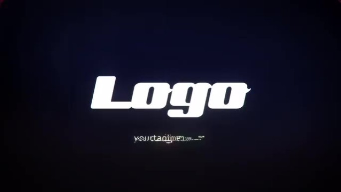 故障风格logo演绎