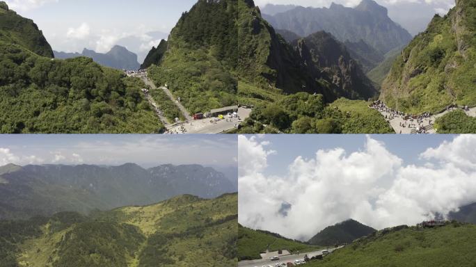 神农架实拍4K素材  观景平台 多云