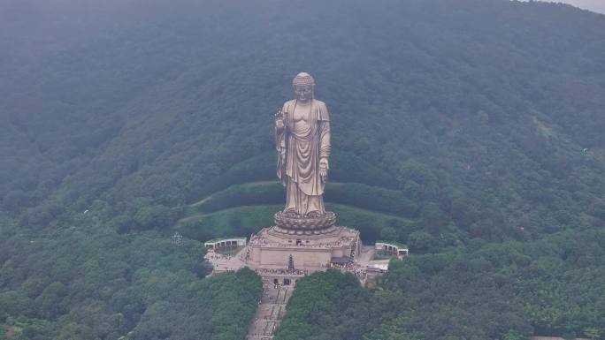 4k航拍灵山胜境 灵山大佛