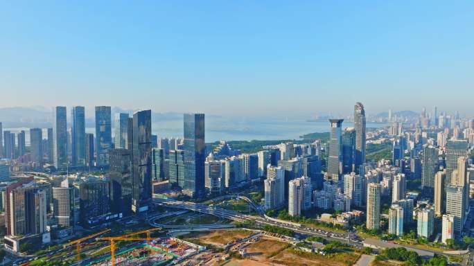 深圳写字楼大湾区航拍大景