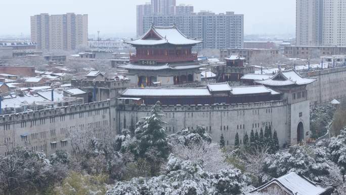 洛阳丽景门雪景