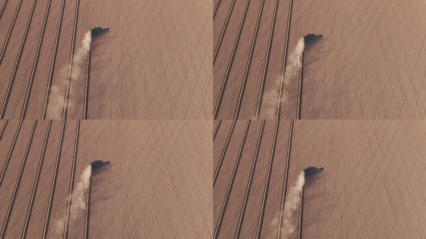亚利桑那农田系列俯拍俯视俯瞰航拍耕田