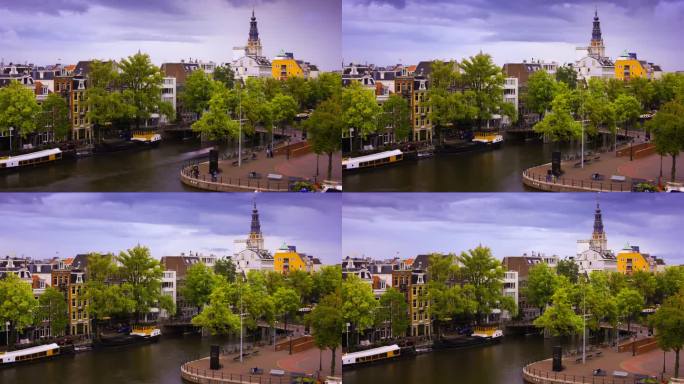 荷兰阿姆斯特丹风云变幻高视角园林