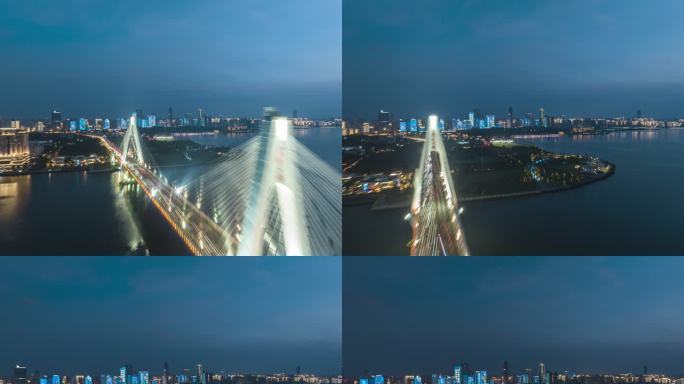 超清画质-穿越夜间世纪大桥