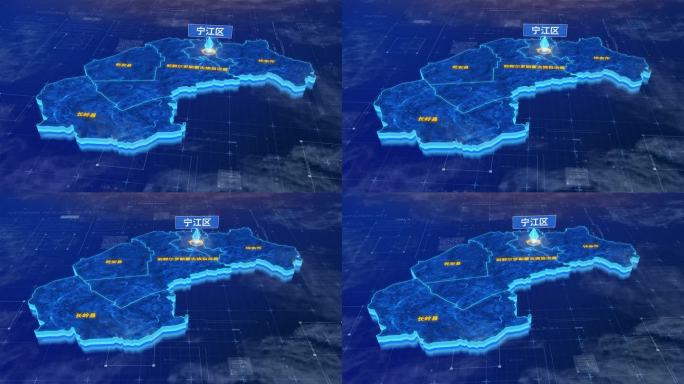 松原市宁江区蓝色三维科技区位地图