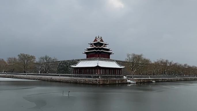 北京故宫角楼雪景