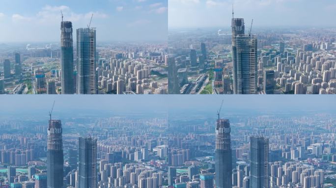 山东济南中央商务区超高层建设