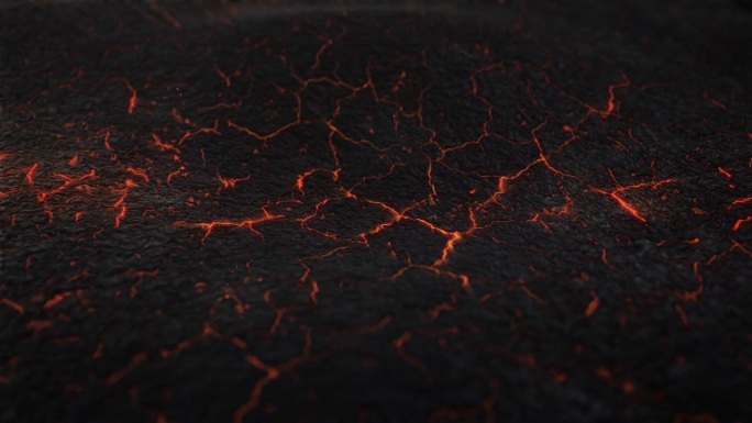 岩浆纹理熔岩表面-动画熔岩场。