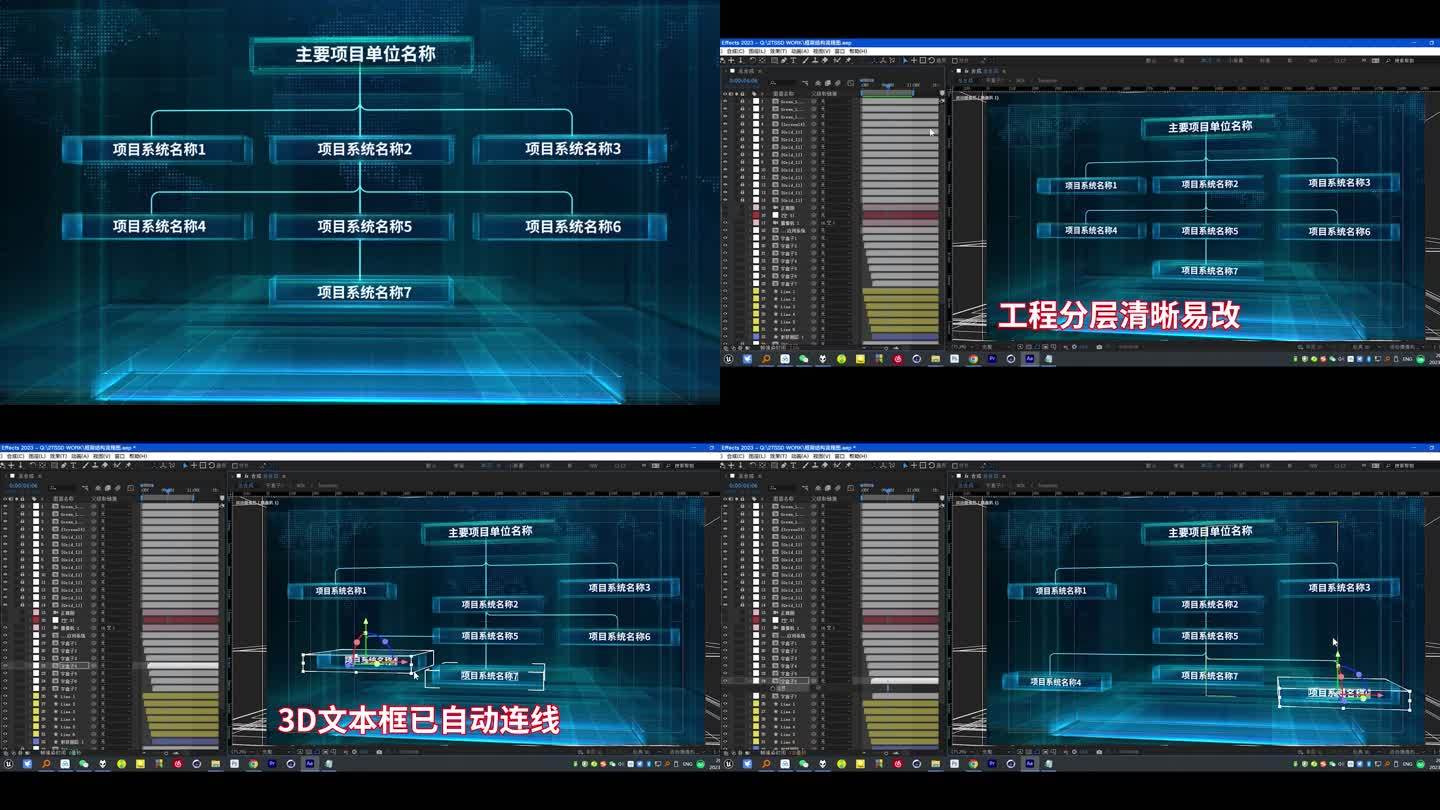 流程架构 模块连线AE工程