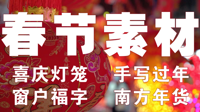 新年春节实拍视频素材合辑