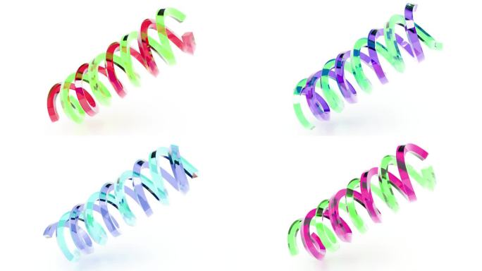 彩色玻璃螺旋DNA介绍无穷无尽