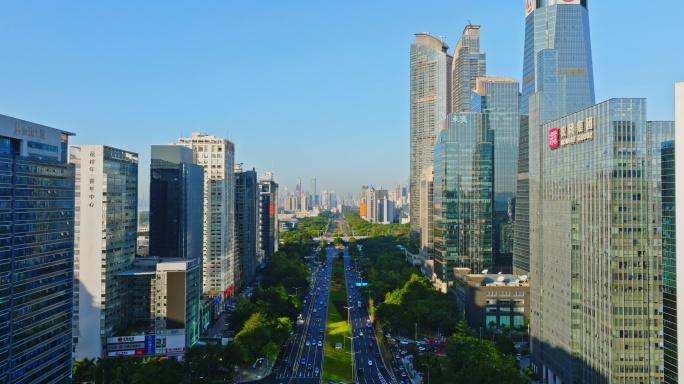 深圳上班高峰期航拍