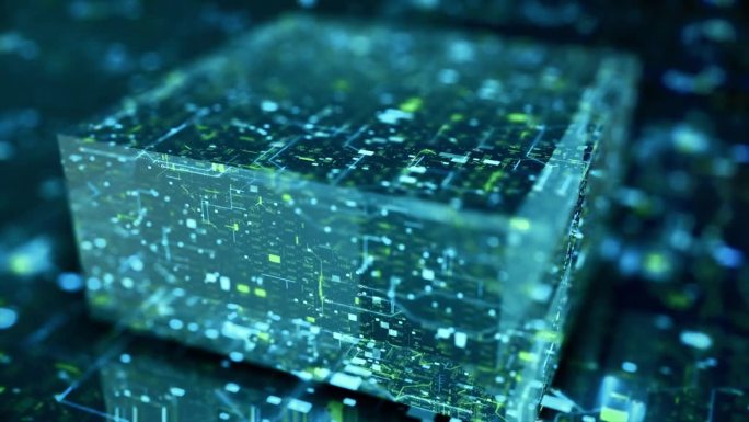 微处理器抽象背景芯片电路片头互联网智能科