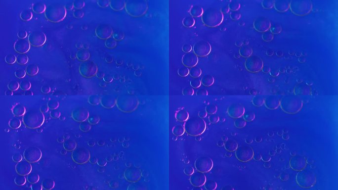 抽象背景气泡，液体，圆圈，蓝色