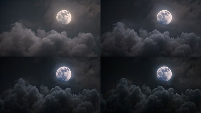 圆月明月月亮升起  月 中秋明月