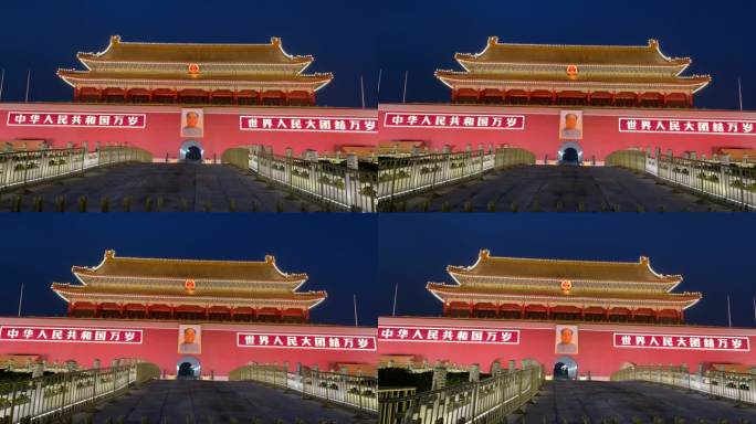 北京天安门城楼夜景