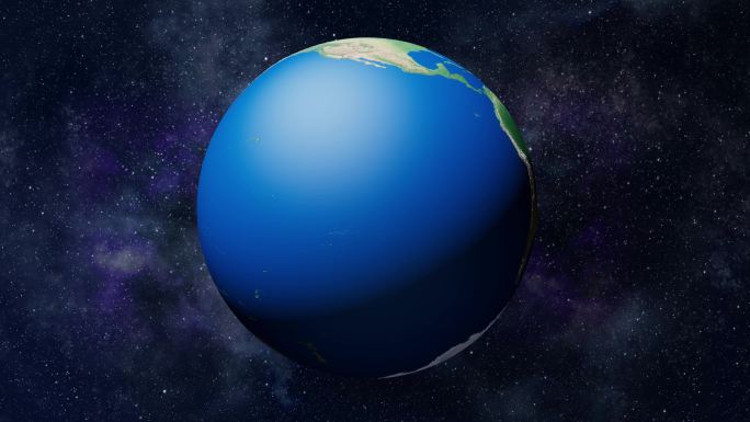 地球旋转自转4K高清视频