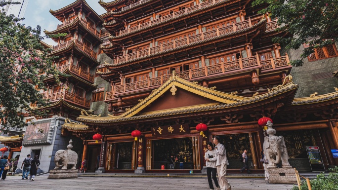广州地标大佛寺【8K延时】