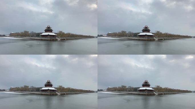 北京故宫角楼雪景