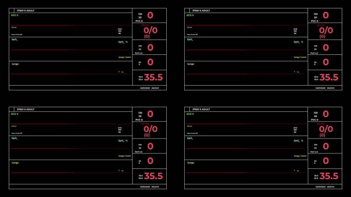 生命体征监测屏幕设计