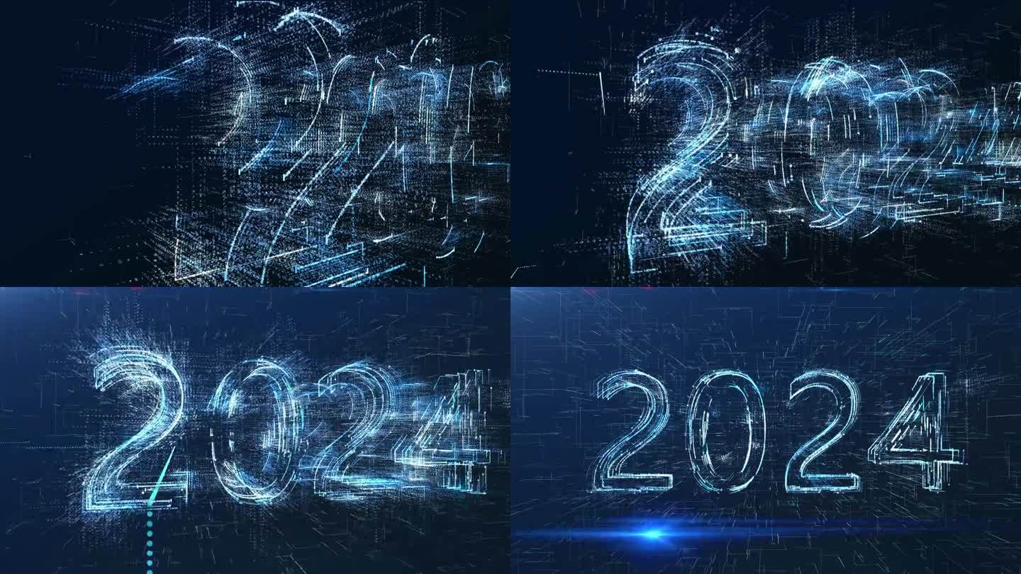 技术风格的2024宣告了工业5.0革命和未来技术在新2024年的到来