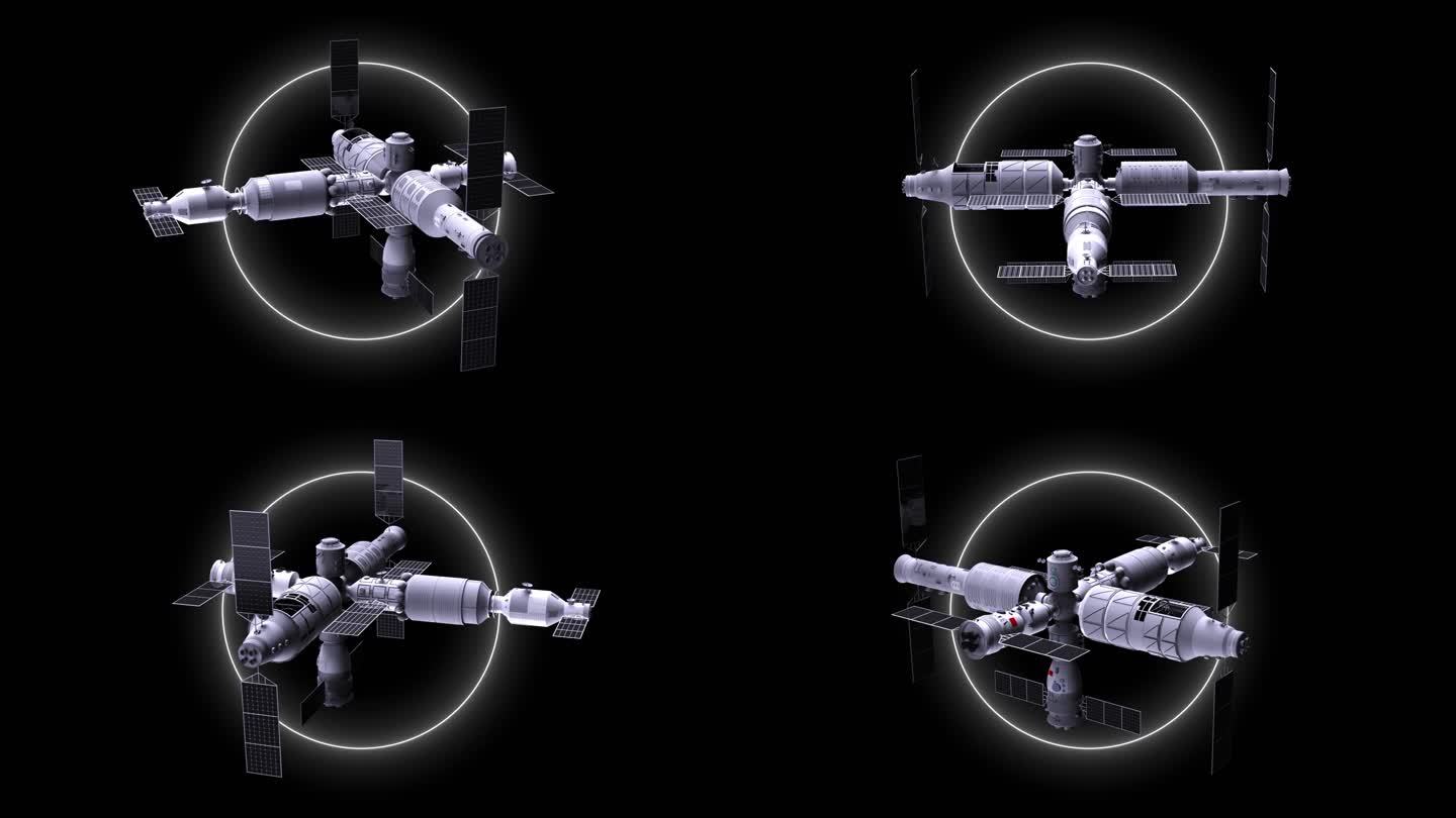 中国未来空间站循环视频