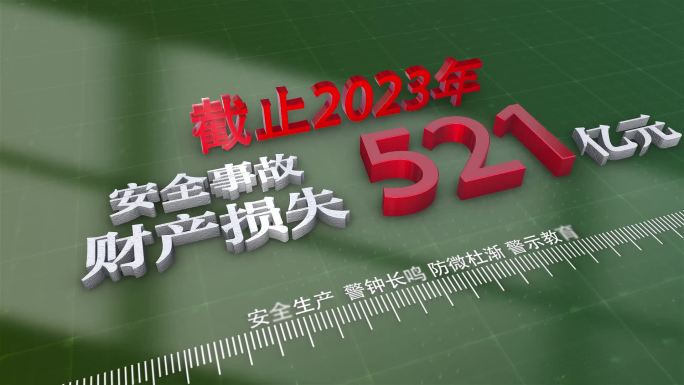 安全生产警示数据AE模板