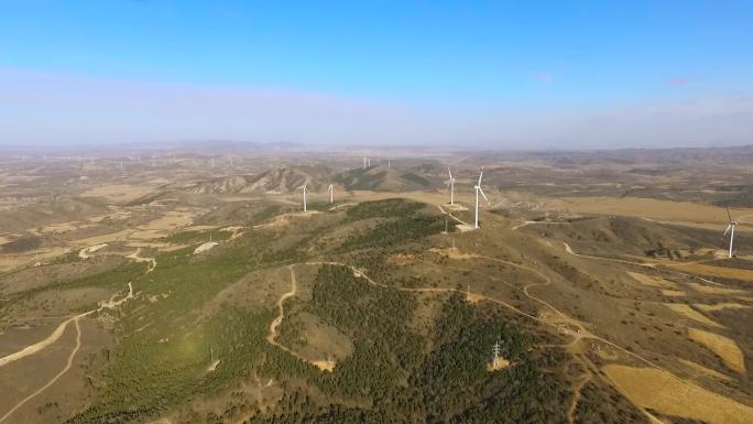 全景风力发电风车低碳 环保 绿能