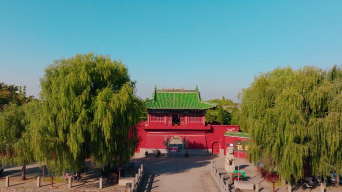 航拍洛阳龙马负图寺