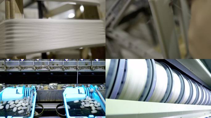 缫丝车间蚕丝加工厂丝线棉线纺车机械化纺织