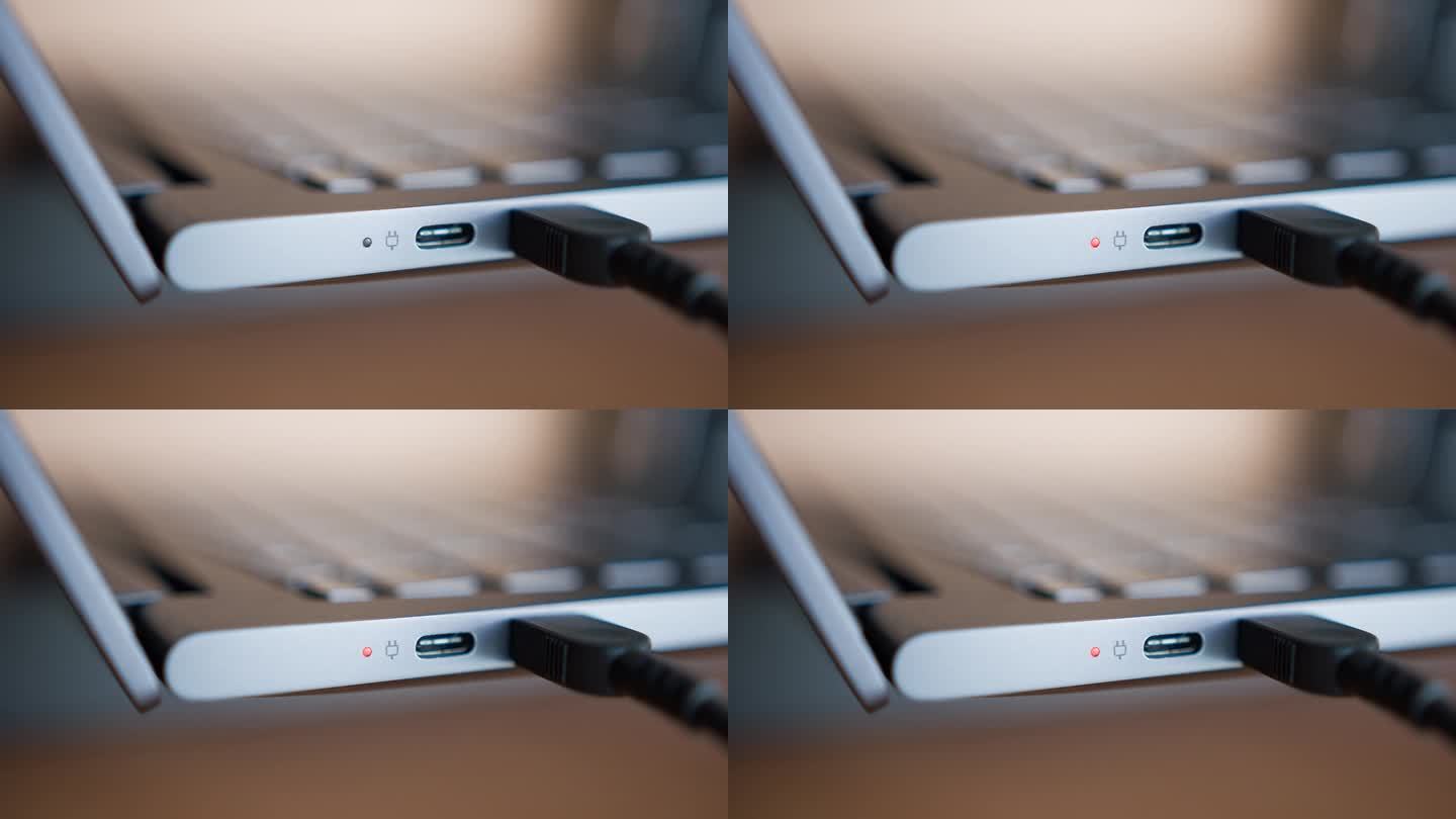 笔记本电脑上的电池指示灯表示正在充电