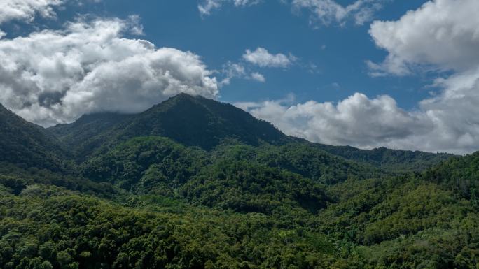 海南五指山航拍延时空镜