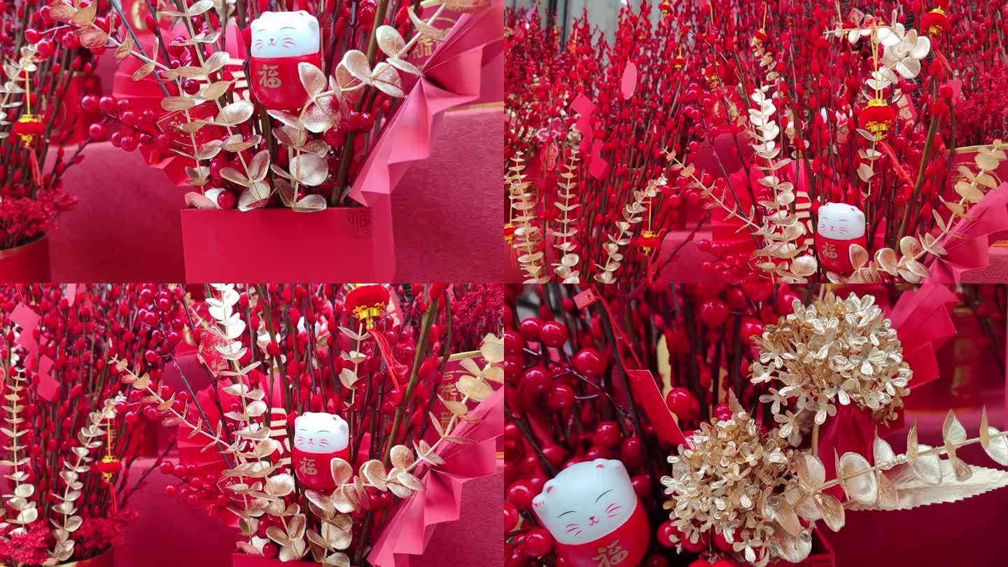 春节装饰花元素