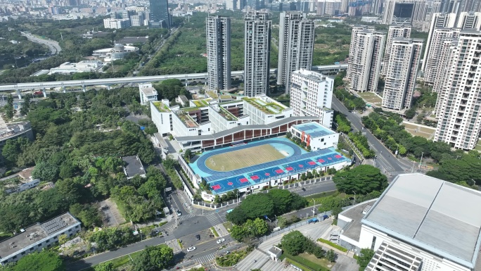 深圳实验学校光明部航拍城市校园