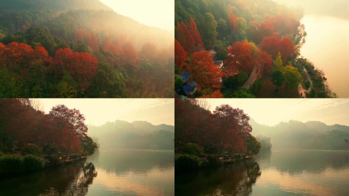多彩贵州发现式镜头晚秋初冬治愈系湖光山色