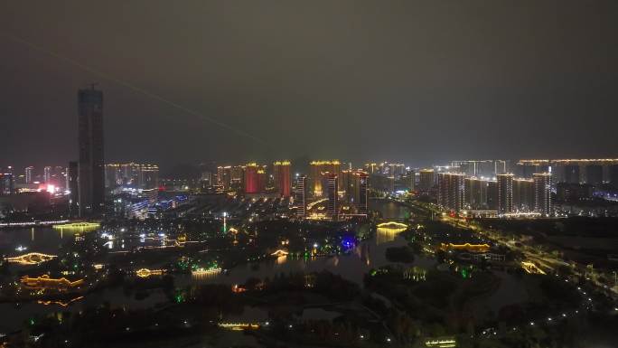 台州温岭九龙湖夜景