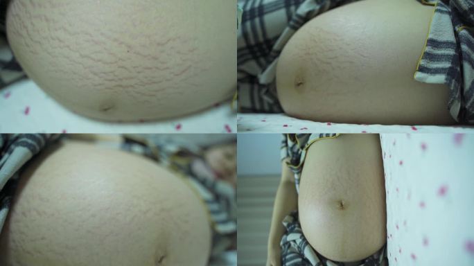 4K 孕妇 妊娠纹 大肚子 怀孕