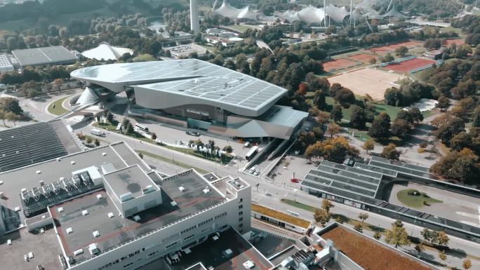 空中-慕尼黑奥林匹亚公园-宝马工厂
