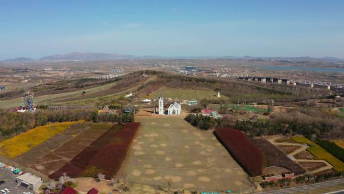 大地回春 初春的山峦大地 阿朵小镇春天