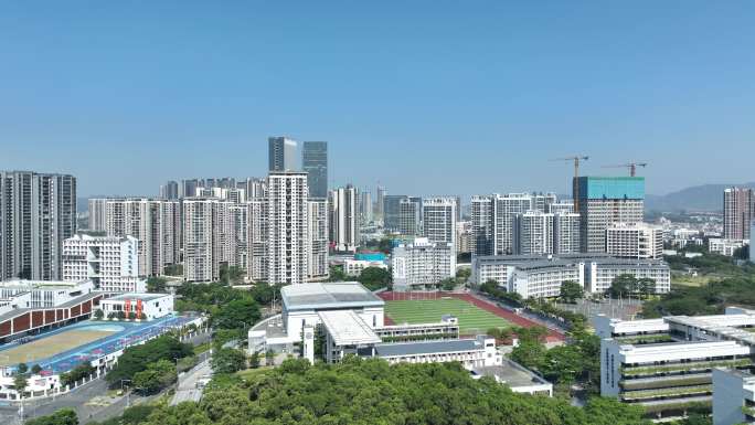 深圳实验学校光明部航拍城市校园