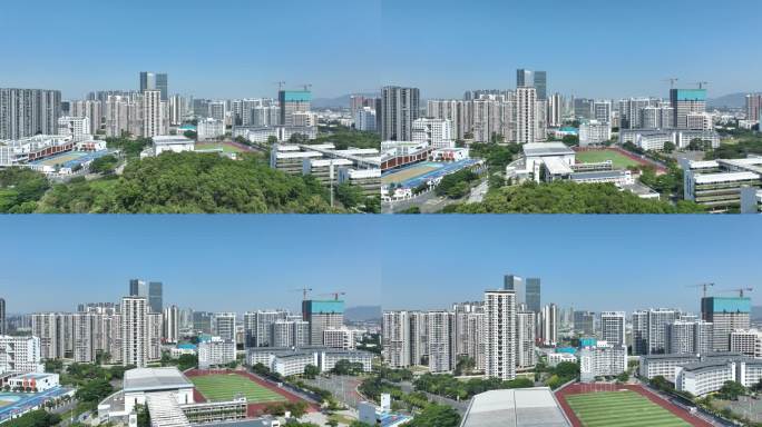 深圳实验学校光明部航拍城市校园